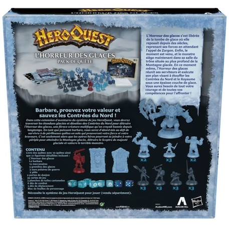HeroQuest, extension L'horreur des glaces, à partir de 14 ans, système de jeu HeroQuest requis - Avalon Hill BLANC 5 - vertbaudet enfant 