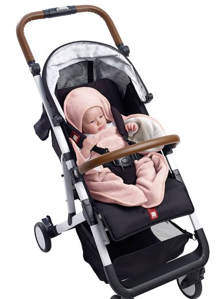 Couverture Babynomade double polaire Dusty rose+Heather grey+vert sauge 5 - vertbaudet enfant 