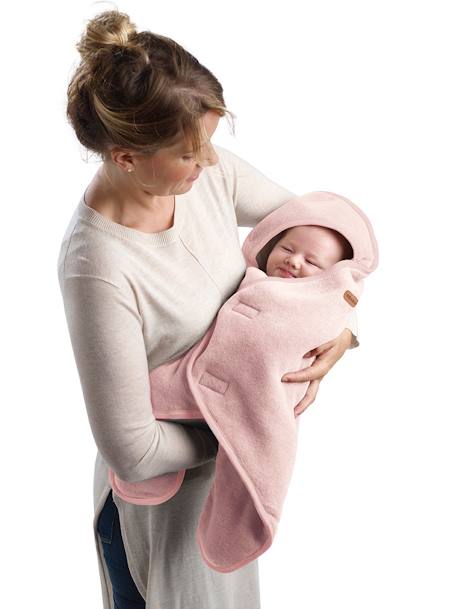 Couverture Babynomade double polaire Dusty rose+Heather grey+vert sauge 3 - vertbaudet enfant 