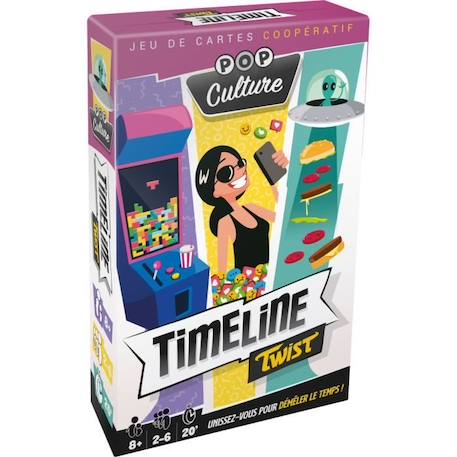 Timeline Twist Pop Culture|Asmodee - Jeu de cartes coopératif - 2 à 6 joueurs - À partir de 8 ans BLEU 1 - vertbaudet enfant 