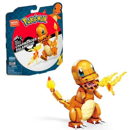 Mega Construx - Pokémon - Salamèche - jouet de construction - 7 ans et + ORANGE 1 - vertbaudet enfant 