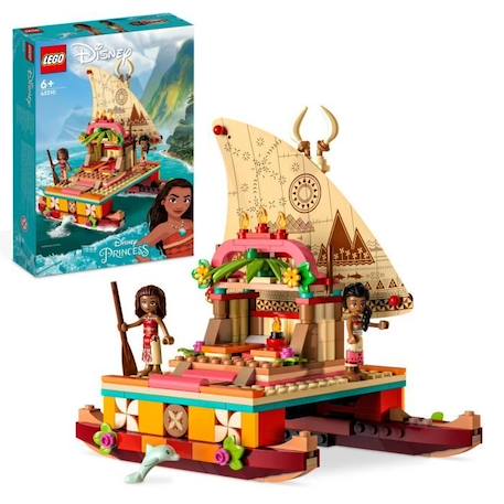 LEGO® Disney Princesse 43210 Le Bateau d’Exploration de Vaiana, Jouet avec Dauphin, Mini-Poupée BLANC 1 - vertbaudet enfant 