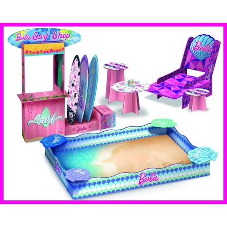 Coffret de sable magique - Barbie coffret Sand & Surf - LISCIANI BLANC 2 - vertbaudet enfant 