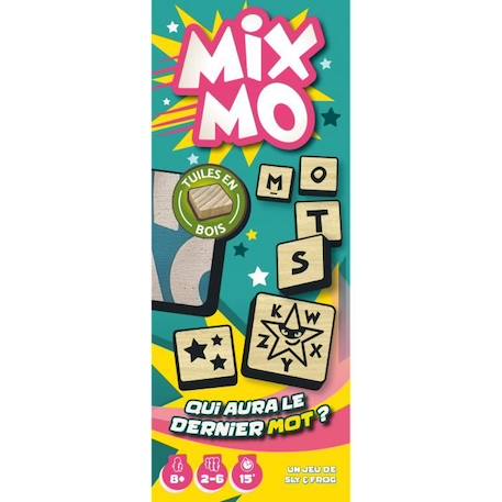 Jeu de société Mixmo - Asmodee - 2 à 6 joueurs - A partir de 8 ans - Construisez votre grille de mots BLEU 1 - vertbaudet enfant 