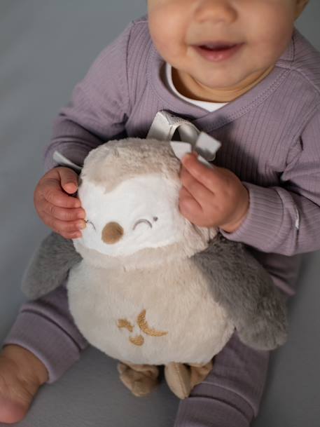 Peluche aide au sommeil lumineuse et sonore Deluxe Ollie la chouette gris 4 - vertbaudet enfant 