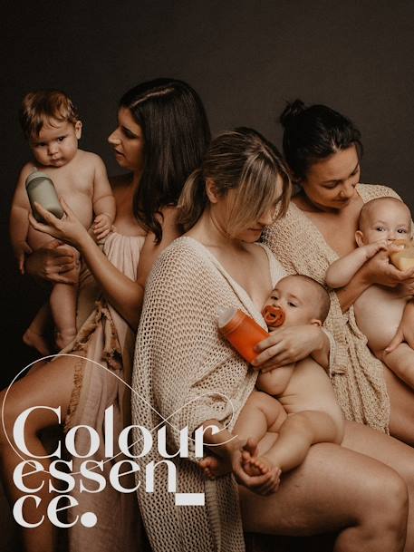 Sucette avec tétine symétrique SX Pro Colour Essence beige+bleu ciel+rose pâle+vert 15 - vertbaudet enfant 