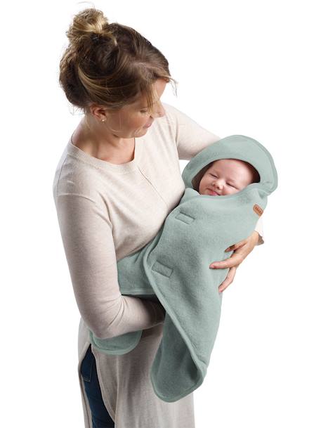 Couverture Babynomade double polaire Dusty rose+Heather grey+vert sauge 14 - vertbaudet enfant 