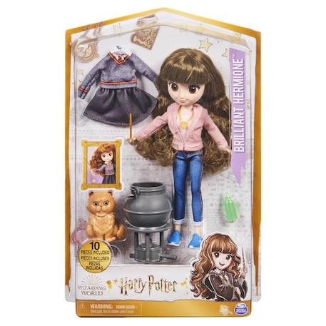 Poupée Hermione Granger 20 cm - Harry Potter - 2 tenues & 5 accessoires GRIS 2 - vertbaudet enfant 