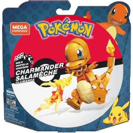 Mega Construx - Pokémon - Salamèche - jouet de construction - 7 ans et + ORANGE 6 - vertbaudet enfant 