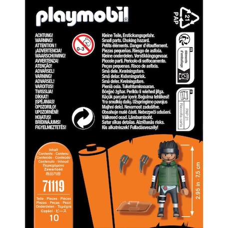 Figurine - PLAYMOBIL - Asuma - Naruto Shippuden - Vert - Multicolore - Enfant VERT 4 - vertbaudet enfant 