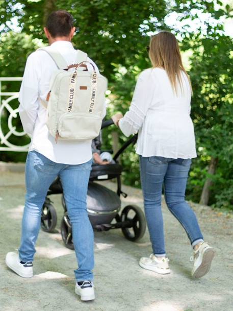 Sac à dos à langer Family Club Signature blanc+écru+marron+noir+vert 9 - vertbaudet enfant 