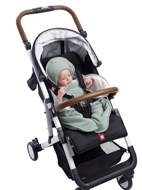 Couverture Babynomade double polaire Dusty rose+Heather grey+vert sauge 16 - vertbaudet enfant 