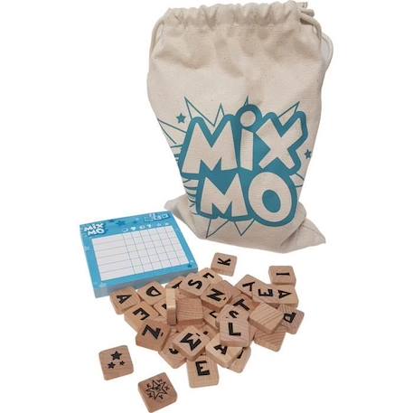 Jeu de société Mixmo - Asmodee - 2 à 6 joueurs - A partir de 8 ans - Construisez votre grille de mots BLEU 2 - vertbaudet enfant 