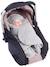 Couverture Babynomade double polaire Dusty rose+Heather grey+vert sauge 10 - vertbaudet enfant 