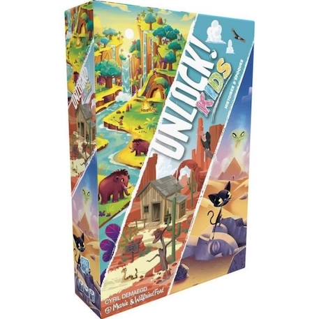 Unlock! Kids Histoires Epoques - Asmodee - Jeu de société - Enigmes et aventures pour enfants BLEU 1 - vertbaudet enfant 