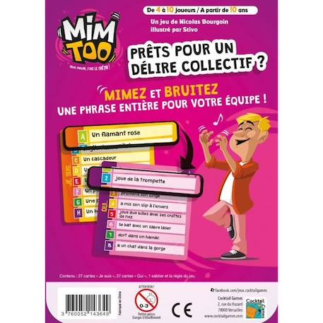 Mimtoo - Asmodee - Jeu de cartes et d'imagination - Mixte - A partir de 6 ans - Enfant ROUGE 3 - vertbaudet enfant 