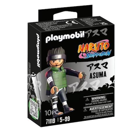 Figurine - PLAYMOBIL - Asuma - Naruto Shippuden - Vert - Multicolore - Enfant VERT 1 - vertbaudet enfant 