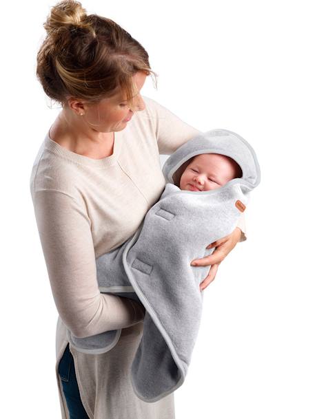 Couverture Babynomade double polaire Dusty rose+Heather grey+vert sauge 9 - vertbaudet enfant 
