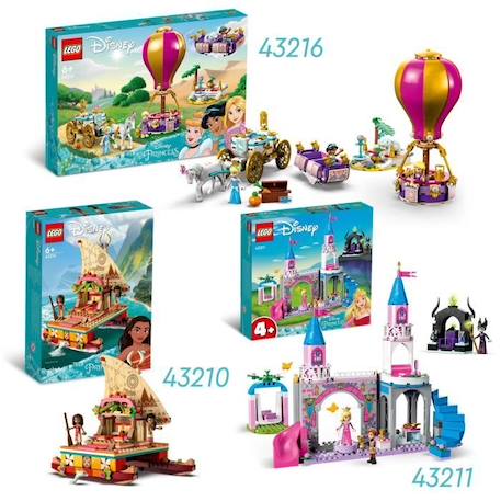 LEGO® Disney Princesse 43210 Le Bateau d’Exploration de Vaiana, Jouet avec Dauphin, Mini-Poupée BLANC 4 - vertbaudet enfant 