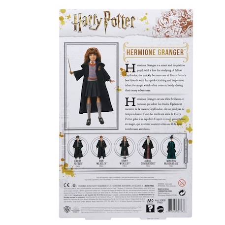 Harry Potter - Poupée Hermione Granger 24 cm - Poupée Figurine - Dès 6 ans NOIR 5 - vertbaudet enfant 