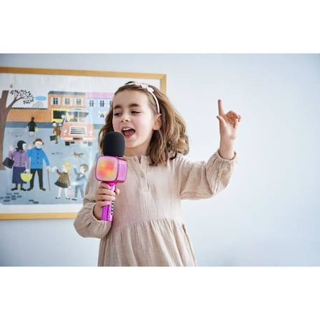 Microphone Karaoké Bluetooth - BIGBEN PARTY - Effets lumineux - Rose ROSE 6 - vertbaudet enfant 