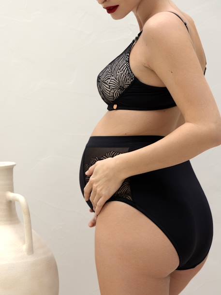 Soutien-gorge de maternité et d'allaitement à armatures Dahlia kaki+noir 8 - vertbaudet enfant 