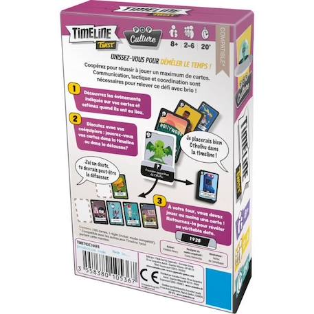 Timeline Twist Pop Culture|Asmodee - Jeu de cartes coopératif - 2 à 6 joueurs - À partir de 8 ans BLEU 3 - vertbaudet enfant 