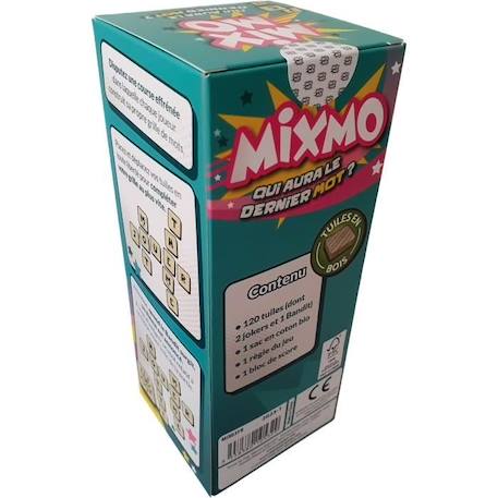 Jeu de société Mixmo - Asmodee - 2 à 6 joueurs - A partir de 8 ans - Construisez votre grille de mots BLEU 5 - vertbaudet enfant 