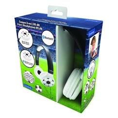Jouet-Casque 2 en 1 Bluetooth® et Filaire pliable pour enfants avec limitation de son et design Football