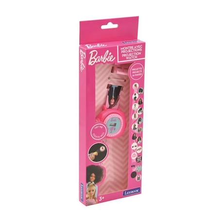 Montre digitale Barbie - LEXIBOOK - Projection 20 images - Bracelet ajustable ROSE 2 - vertbaudet enfant 