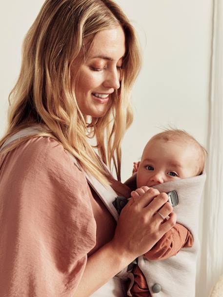 Porte-bébé Mini Jersey 3D BabyBjörn beige+GRIS CHARBON 3 - vertbaudet enfant 
