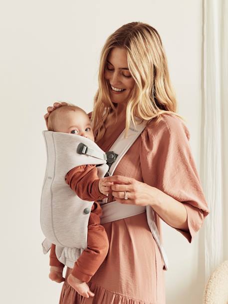 Porte-bébé Mini Jersey 3D BabyBjörn beige+GRIS CHARBON 5 - vertbaudet enfant 