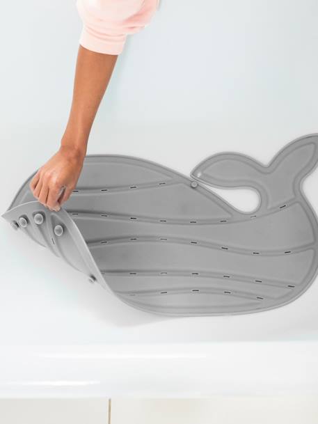 Tapis de bain baleine Moby BLEU+gris 7 - vertbaudet enfant 