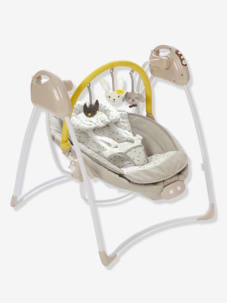 Balancelle avec arche de jeux Babyswing gris 1 - vertbaudet enfant 