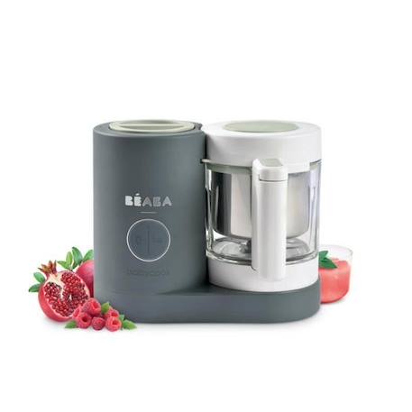 Robot de cuisine - BEABA - Babycook Neo Gris Mineral - Cuit à la vapeur - Mixe - Décongèle - Réchauffe GRIS 1 - vertbaudet enfant 