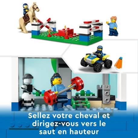 LEGO® City 60372 Le Centre d’Entraînement de la Police, avec Figurine de Cheval, Jouet Voiture BLANC 3 - vertbaudet enfant 