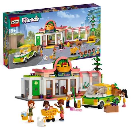 LEGO® Friends 41729 L’Épicerie Biologique, Jouet Supermarché, avec Camion & Mini-Poupées BLANC 1 - vertbaudet enfant 