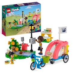 Jouet-Jeux d'imagination-LEGO® Friends 41738 Le Vélo de Sauvetage Canin, Jouet Enfants 6 Ans, avec Figurine de Chiot