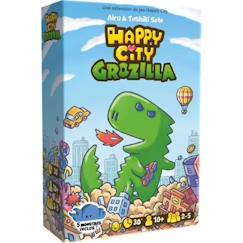 Jouet-Jeux de société-Cocktail Games Happy City - Extension : Grozilla - Jeux de société - A partir de 10 Ans - 2 à 5 Joueurs - 30 Min - Version FR