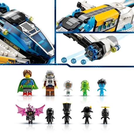 LEGO® DREAMZzz 71460 Le Bus de l’Espace de M. Oz, Jouet de Vaisseau Spatiale 2-en-1, avec Z-Blob BLANC 4 - vertbaudet enfant 