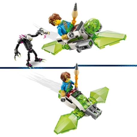 LEGO® DREAMZzz 71455 Le Monstre-Cage, Jouet avec Figurines de Z-Blob en Mini-Avion ou Moto Volante BLANC 3 - vertbaudet enfant 