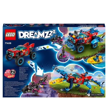 LEGO® DREAMZzz 71458 La Voiture Crocodile, Jouet de Voiture 2-en-1, un Monster Truck BLANC 6 - vertbaudet enfant 