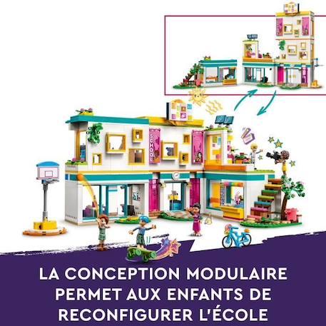 LEGO® Friends 41731 L’École Internationale de Heartlake City, Jouet avec 5 Mini-Poupées BLANC 4 - vertbaudet enfant 