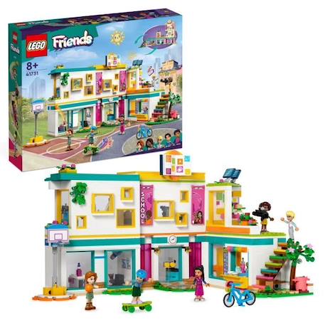 LEGO® Friends 41731 L’École Internationale de Heartlake City, Jouet avec 5 Mini-Poupées BLANC 1 - vertbaudet enfant 