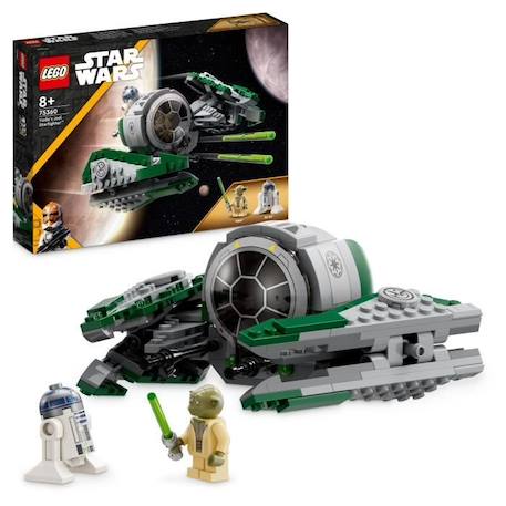 LEGO® Star Wars 75360 Le Chasseur Jedi de Yoda, Jouet The Clone Wars avec la Minifigurine Yoda et Figurine R2-D2 BLANC 1 - vertbaudet enfant 