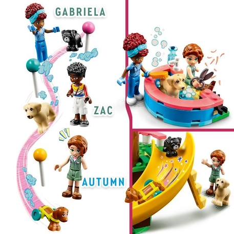 LEGO® Friends 41727 Le Centre de Sauvetage Canin, Jouet Vétérinaire, avec Mini-poupées BLANC 3 - vertbaudet enfant 