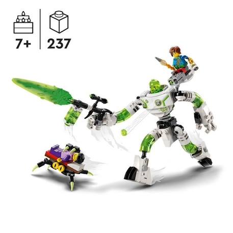LEGO® DREAMZzz 71454 Mateo et Z-Blob le Robot, Jouet avec Grande Figurine et Minifigurines Jayden BLANC 2 - vertbaudet enfant 