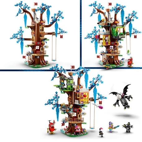 LEGO® DREAMZzz 71461 La Cabane Fantastique dans l’Arbre, Jouet, avec Minifigurines Mateo et Izzie BLANC 3 - vertbaudet enfant 