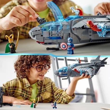 LEGO® Marvel 76248 Le Quinjet des Avengers, Jouet de Vaisseau Spatial avec Figurines, Infinity BLANC 6 - vertbaudet enfant 