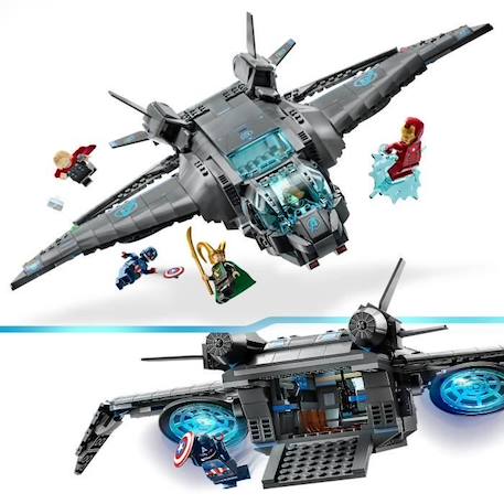 LEGO® Marvel 76248 Le Quinjet des Avengers, Jouet de Vaisseau Spatial avec Figurines, Infinity BLANC 3 - vertbaudet enfant 